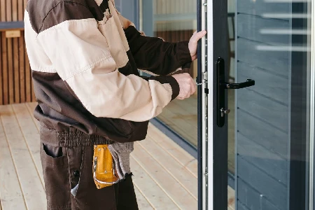 Cleaning And Polishing Glass Door Installation in Myrtle Grove